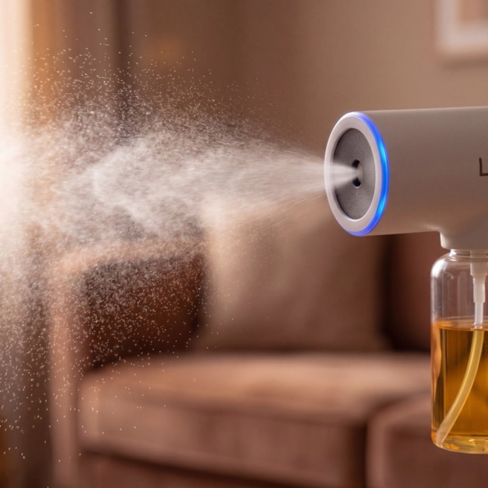 Lumist nano-mist breaking the odor bond